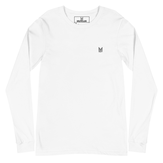 "Essence Blanc" - Muvlux's White Long Sleeve Tee