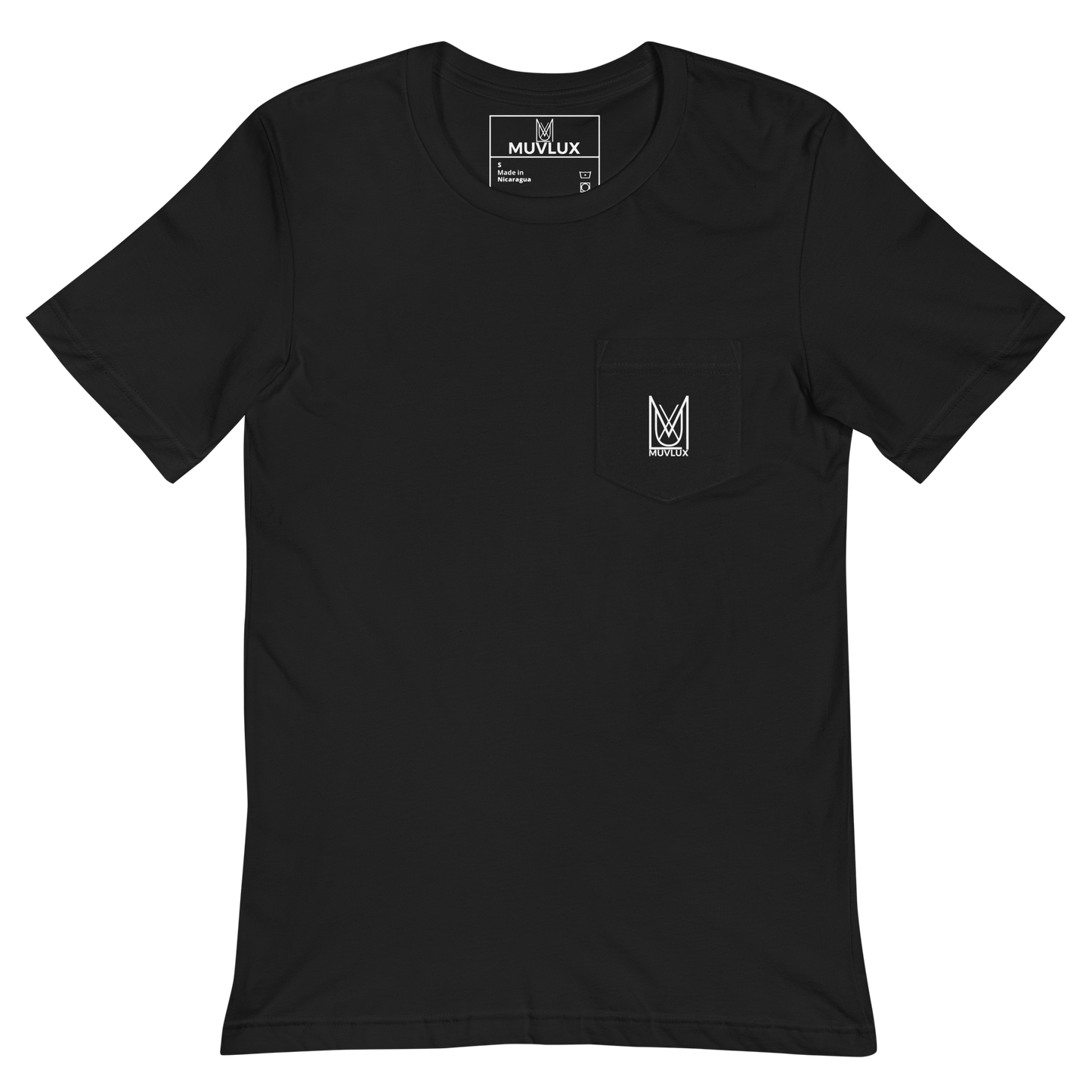 "Shadow Luxe" Muvlux's Black Pocket T-Shirt