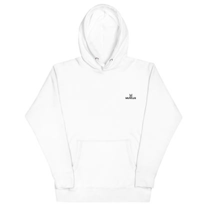 "Urban Chic" Muvlux's White Signature Hoodie