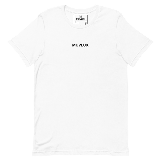 "Pure Bliss" Muvlux's White T-shirt