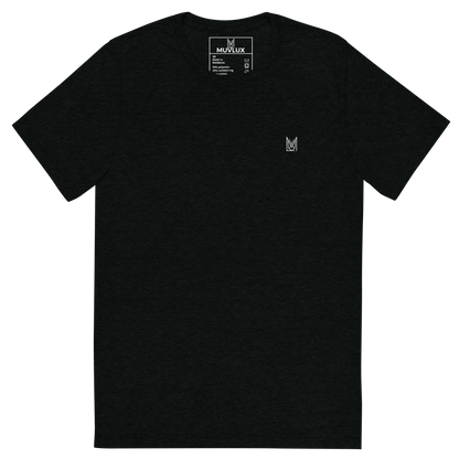 "Noir Opulence" Muvlux's Black Tri-Blend T-Shirt