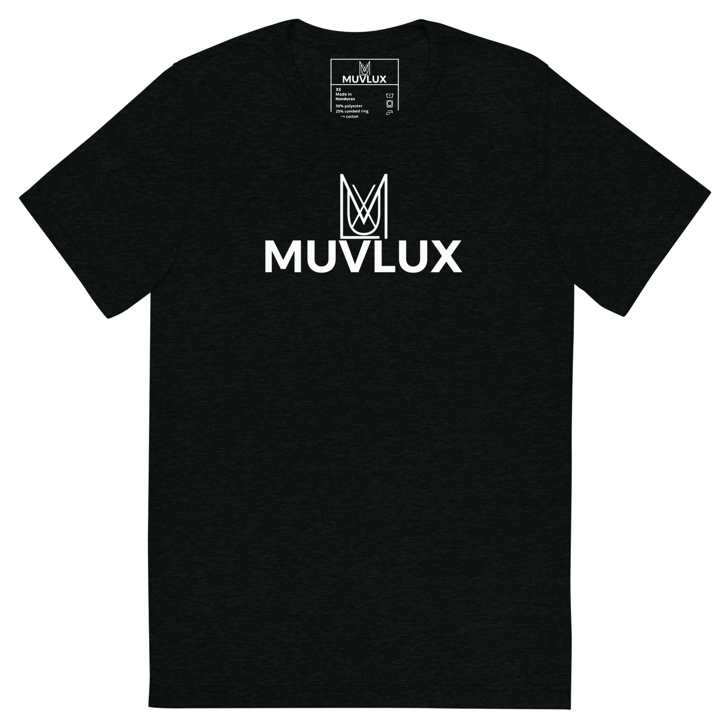 "Vintage Comfort" Muvlux's Black Tri-Blend T-shirt