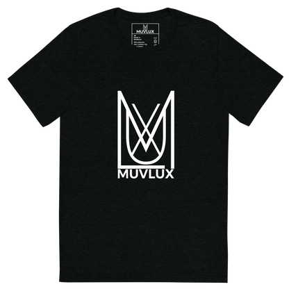 "Retro Comfort" Muvlux's Black Tri-Blend T-shirt