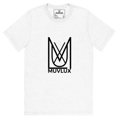 "Timeless Vintage" Muvlux's White Tri-Blend T-shirt