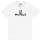 "Timeless Comfort" Muvlux's White Tri-Blend T-shirt