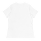 "Tranquil Ease" Muvlux's Women's Relaxed White T-Shirt