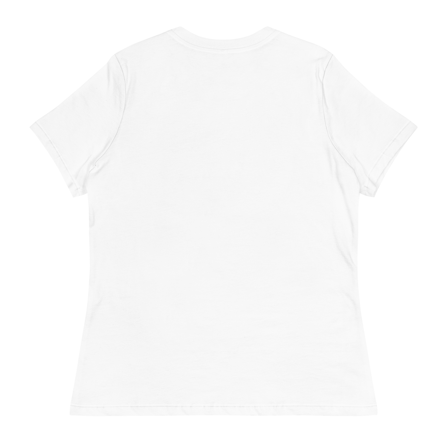 "Tranquil Ease" Muvlux's Women's Relaxed White T-Shirt